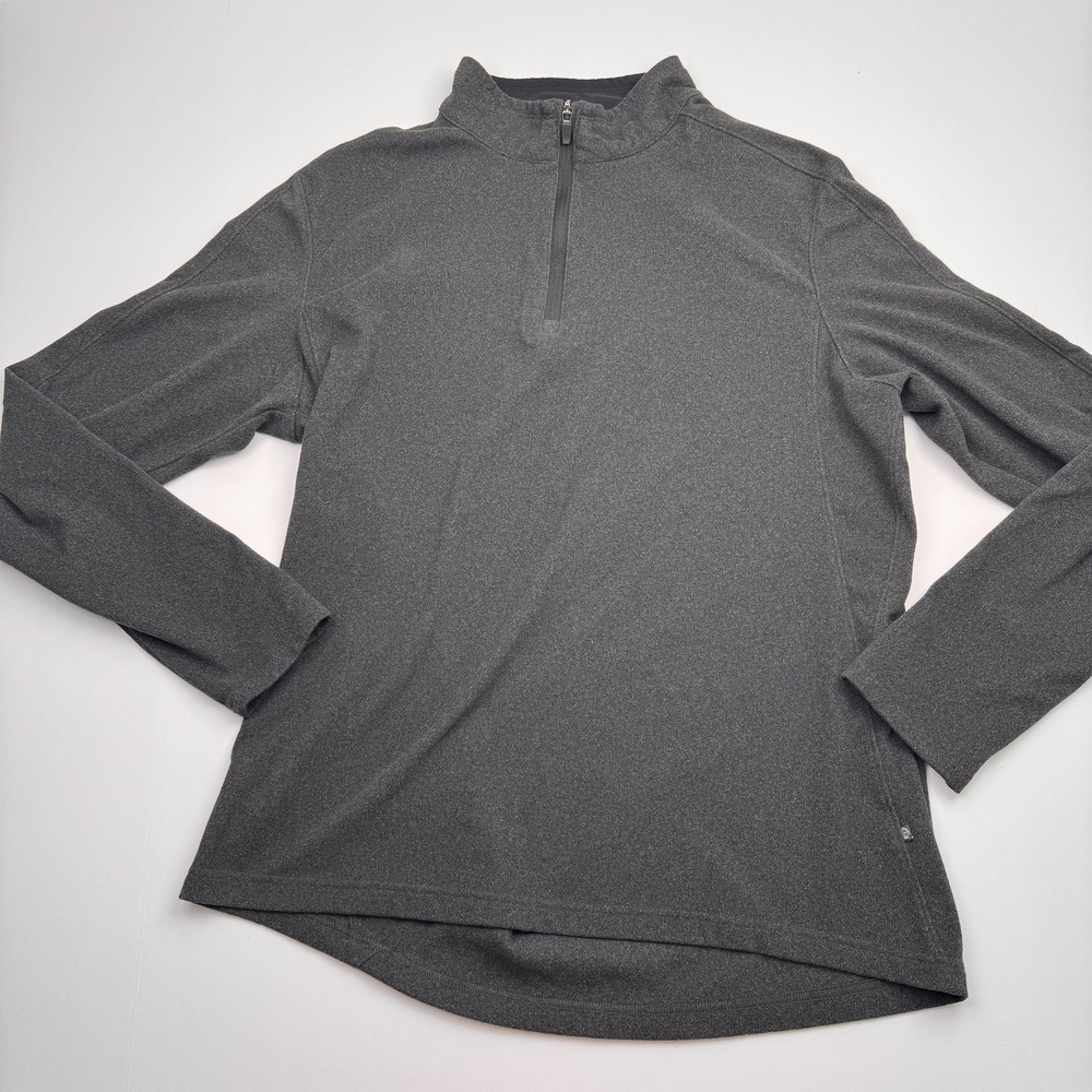 Mondetta Outdoor Project Pullover Mens Large Gray Quarter Zip Stretch Athletic